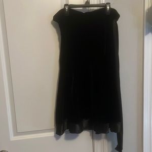 Velvet skirt with black ribbon large